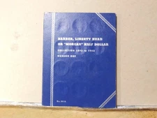 BARBER, LIBERTY HEAD or MORGAN HALF DOLLAR 1892 - 1903 ~ WHITMAN FOLDER