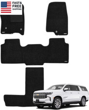 Superior Carpet Floor Mats for 2021-2026 Chevrolet Suburban 7 Seats (Not for 8 S