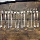 New ListingGorham Sterling Silver Cocktail Seafood Forks Set Of 12 ..195 Grams Sterling