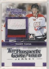 2013-14 ITG Heroes and Prospects Top Game-Used Silver Jersey /30 Radek Faksa 9cf