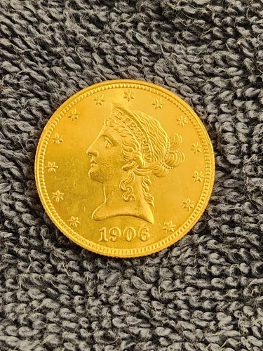 1906 $10 Ten Dollar Liberty Head Gold Eagle Coin Uncirculated