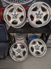 GENUINE BMW Style 21 Throwing Stars Alloy Wheels E31 E34 E24 E28 M3 Classic Bbs