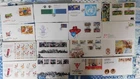 96 X  GUERNSEY STAMPS FIRST DAY COVERS 2004 -2014  ALL DIFFERENT