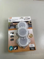 ULTRA PROGRADE EZ Link Linkable Plug-in LED White Puck Light (5-Pack)
