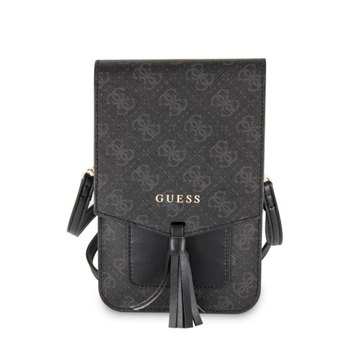 Guess 4G Universal Wallet Phone Bag With Strap Black - GUWBSQGBK - Picture 2 of 4