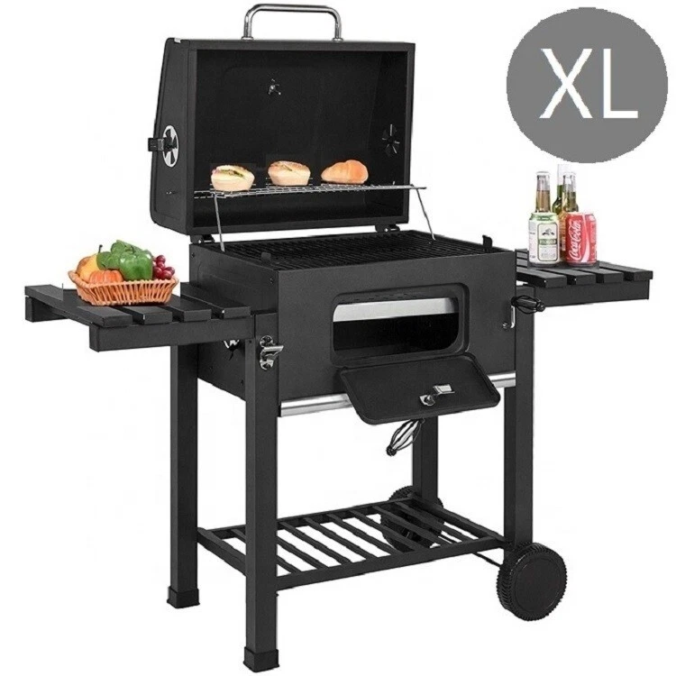 BBQ XL SMOKER OUTDOOR BARBECUE CHARCOAL PORTABLE  GRILL CAMPING BBQS FOR GARDEN - Image 4 of 4