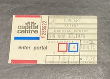 STYX Nov 30 1978 CONCERT TICKET STUB Capital Centre