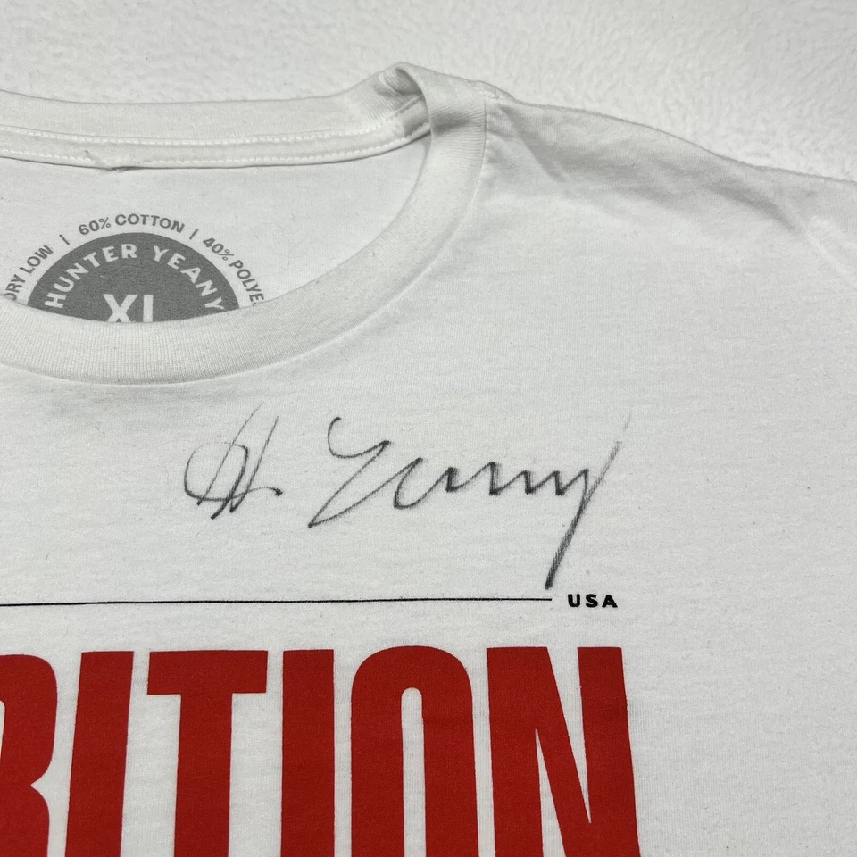 Hunter Yeany F1 Racing IndyCar GP Signed T-shirt Memorabilia XL - Image 3 of 4