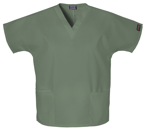 Cherokee Scrub Top, XL, Navy Blue, #RN-93643 -Revolution Sz. XL