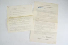 WWII Ephemera, 1942 San Francisco School District Letters to Parents RE Air Raid