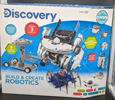 Discovery Brand, Build and Create Robotics, Create 3 Robots! STEM!! New Open Box