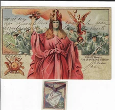 WWI Italian Art Military Postcard 6o Reggimento Bersaglieri w/ Stamp 1918