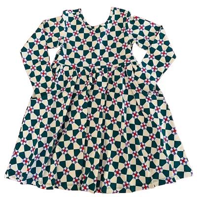 Robe Verte à étages Hanna Andersson Pour Fille - Taille 4T - Occasion Très Bon état