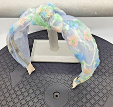 Vintage Sequin Headband Floral Pastel Colors Flower Girl Wedding Headpiece