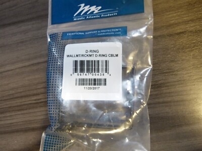 NEW Middle Atlantic D-Ring Wall mount Rackmount Cable Ring (BN117)