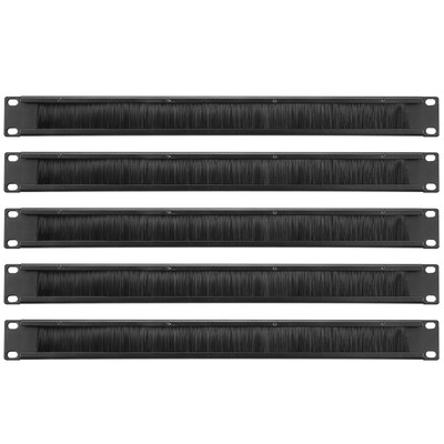 Pinsel Kabel Manager 1U 19'' 5Pack Horizontal Rack Verwaltung Streifenpaneel