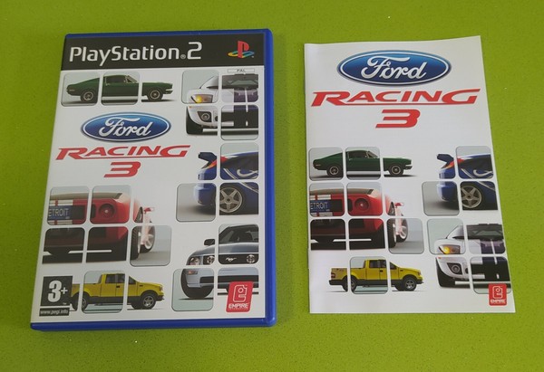 Playstation 2 Ford Racing 3 con manual de instrucciones