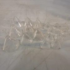 Lot Of 17- Kimax 58 Filter Funnels Labratory Glassware 3x 125mL 5x 75mL 9x 25mL