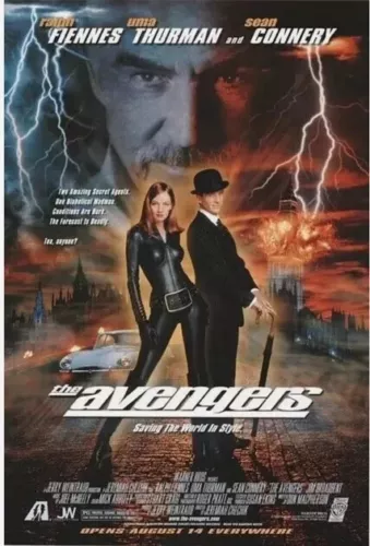 THE AVENGERS ORIGINAL ROLLED DS MOVIE POSTER 27x40 1998 THURMAN SEAN CONNERY