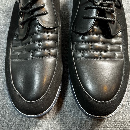 Gatsby Schuhe Herren 16 schwarz Kunstleder Oxford Derby Schnürschuhe orthopädisch NEU - Bild 7 von 17
