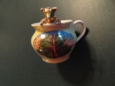 LUSTERWARE SOUVENIR CUP W/ GOLD PIG - ZACHARY TAYLOR MONUMENT LOUISVILLE KY