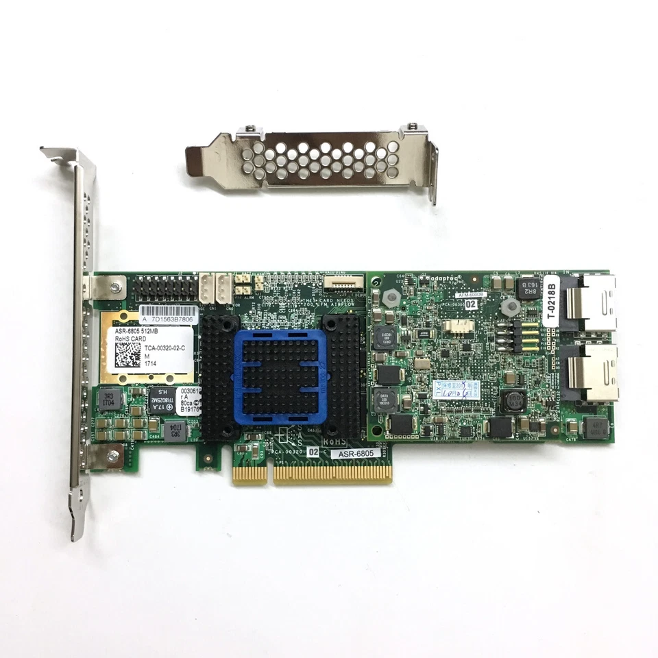 Adaptec ASR-6805 6G SAS 512MB Cache 8-lane RAID 0, 1, 5, 6, 10,50 W/ Battery BBU - Image 3 of 4