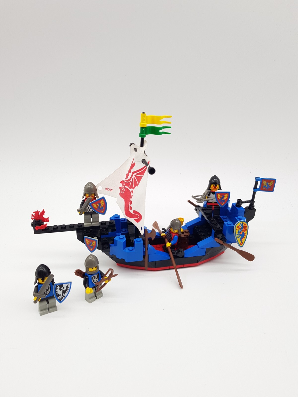 Lego 6057 Ritter Schiff | Sea Serpent | Black Knights| Falkenritter