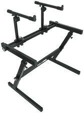 Quik Lok Z-726 2-Tier Z-Style Keyboard Stand w/7 Adjustable Heights 34 in. Width