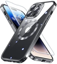 For Apple iPhone 17 16 15 14 13 Pro Max Case Mag Safe Magnetic Camera Lens Cover