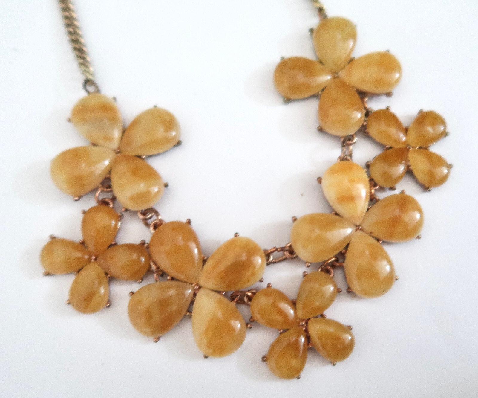 Stone Flower statement necklace - image 3