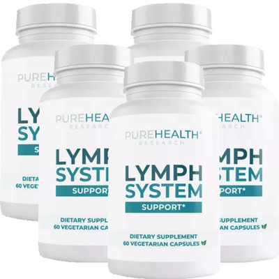 PureHealth Research Lymph System Reduces Swelling Lymphatic Support  Supplement