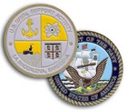 US Navy Naval Support Activity La Maddalena Italy Challenge Coin