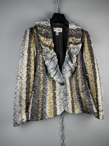 Joseph Ribkoff Womens Polyester Multicolor Button Casual Blazer Jacket Sz M / L - Picture 2 of 17