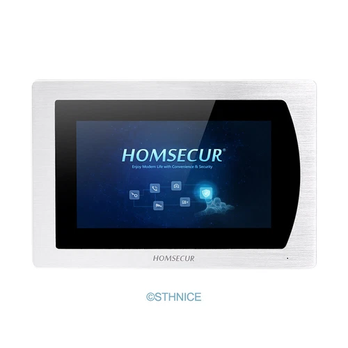 HOMSECUR 4 Wire Video Doorphone Entry Intercom Touch Screen Auto Phone Doorbell