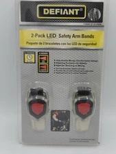 NEW DEFIANT 2 PACK LED SAFETY ARM BANDS