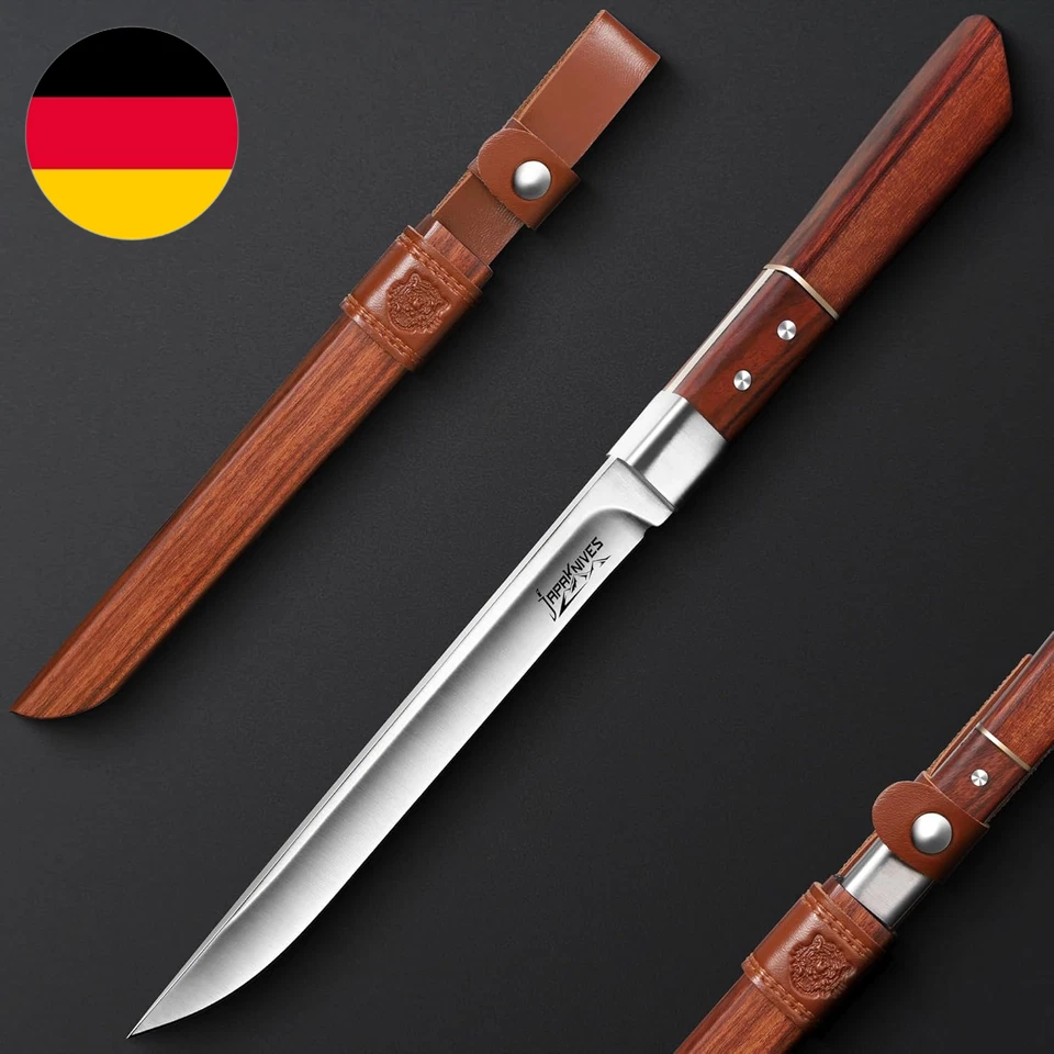 Japaknives Outdoor Messer Survival Japanisches Tanto Messer Mit Holzscheide Jagd