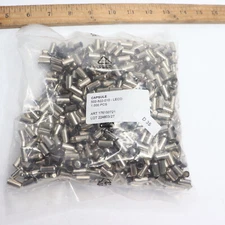 (1000-Pk) Leco Smooth Wall Capsule Flat Bottom Nickel 14.5mm x 7mm 502-822-010