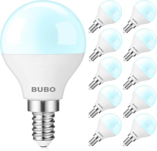 10pack Light Bulbs 60 Watt Equivalent,5.5w E12 LED Bulb Daylight 5000K,120v...