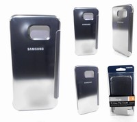 Samsung S-view Flip Cover For Galaxy S6 Silver Id Chip Case Folio Clear Chop on sale Samsung S-view Flip Cover For Galaxy S6 Silver Id Chip Case Folio Clear Chop on sale