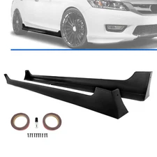 For Honda Accord 2013-17 4 Dr JDM MOD Style Side Skirts Extension PP Pair w/Tape