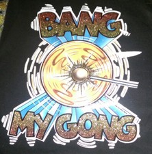 VINTAGE BANG MY GONG HEAT TRANSFER T. REX ROCK AND ROLL GLITTER