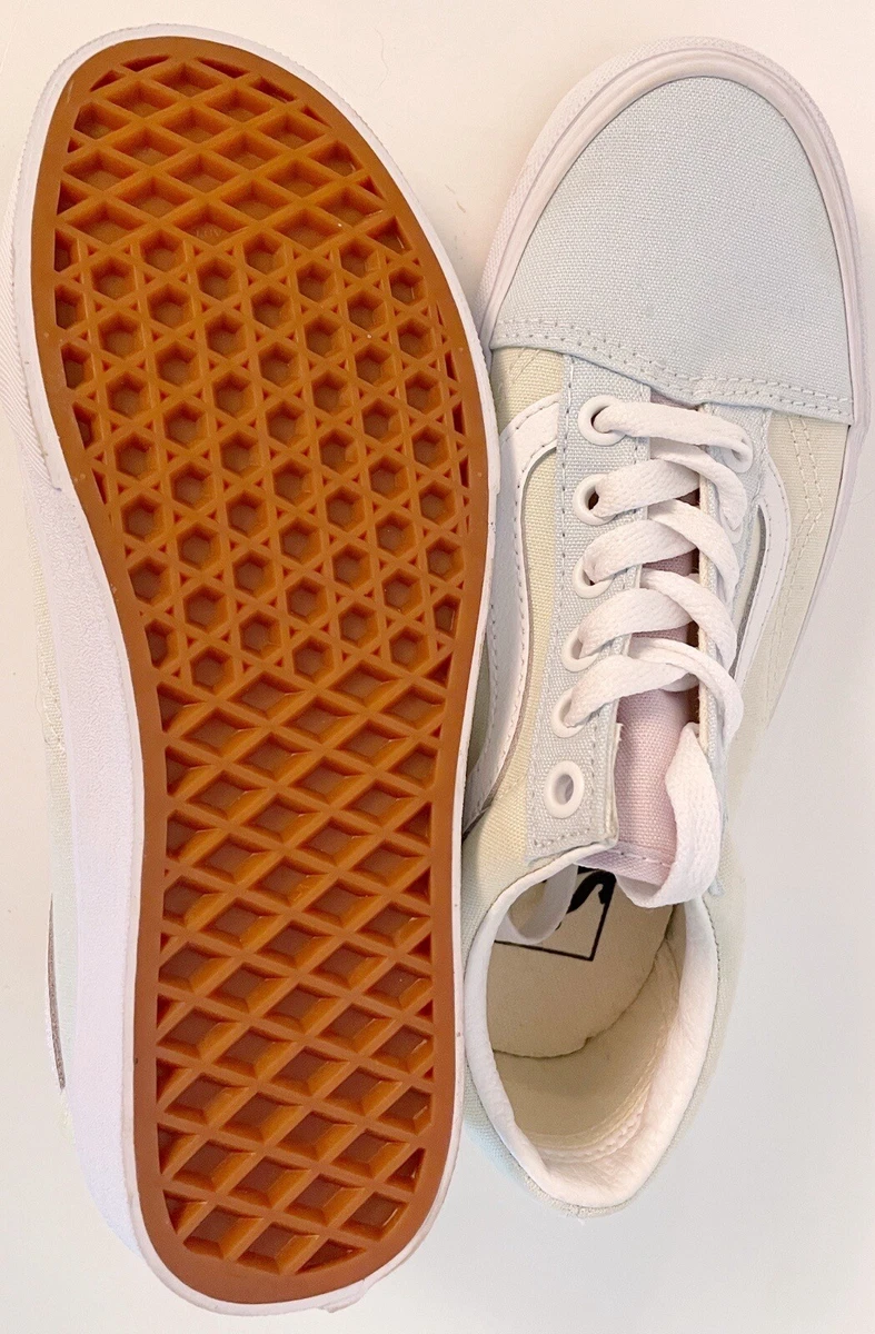 Pastel color block old shop skool vans