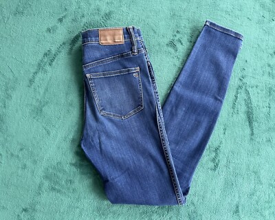 Madewell High Rise Skinny Jeans Womens Size 25T Stretch Blue