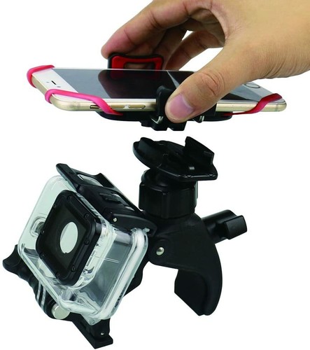 Genieforce® Stabil Fahrrad, Motorrad Handy Smartphone & GoPro Halterung GFH01 🛡 - Picture 8 of 8