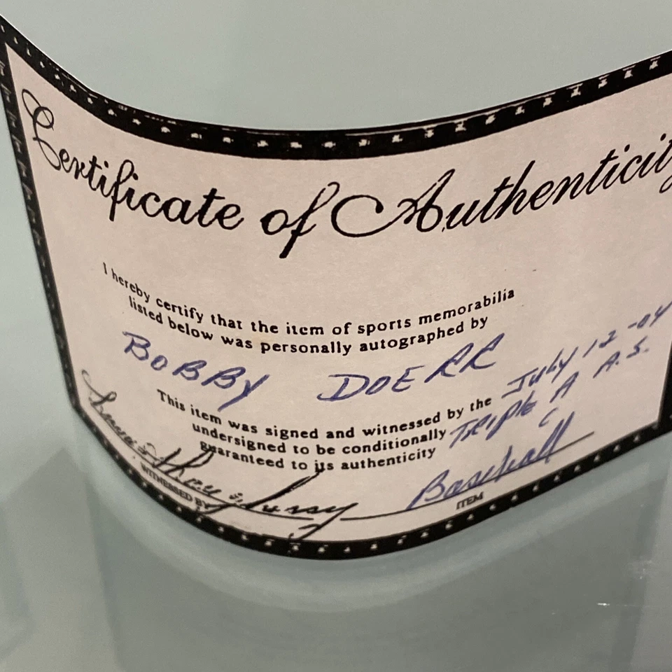 Béisbol firmado con autógrafo Bobby Doerr HOF 86 Foto 4 de 4
