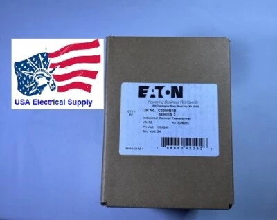 C0050E1B Eaton 50VA Industrial Control Transformer Pri:120X240, Sec: 24V