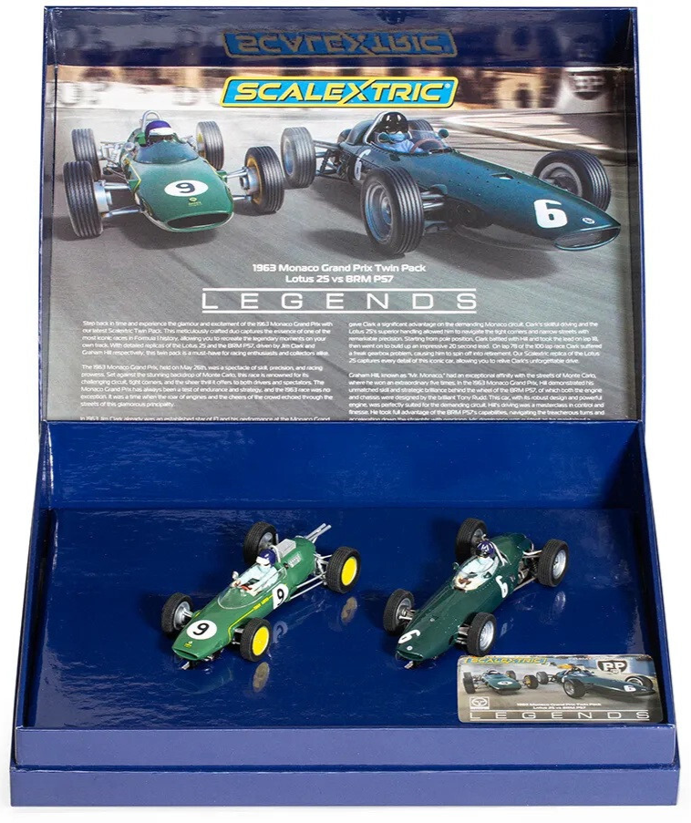 Scalextric 1963 Monaco Grand Prix - BRM vs Lotus Boxed Set 1/32