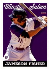 2019 Winston-Salem Dash Choice #10 Jameson Fisher Baton Rouge Louisiana LA Card