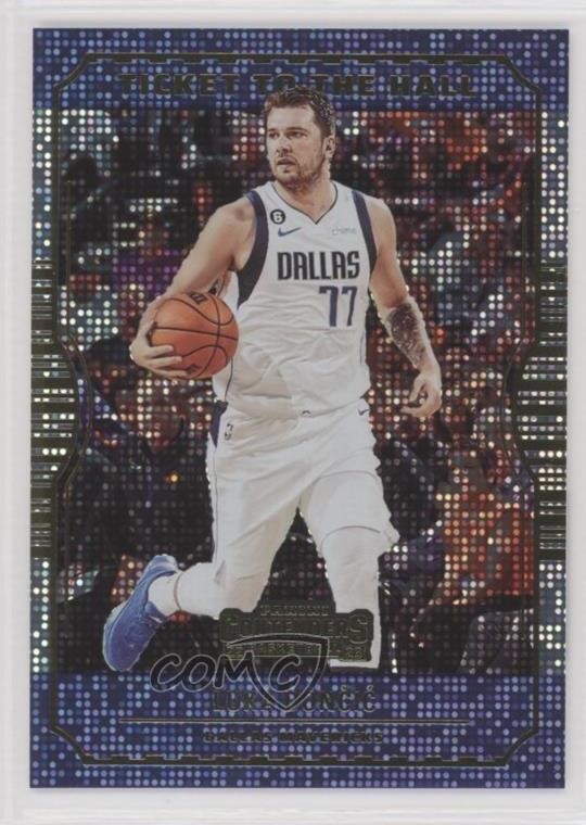 2022-23 Panini Contenders Ticket to the Hall Luka Doncic #19 14md