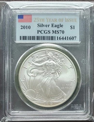 Photo of a 2010 American Silver Eagle from an eBay listing that sold on Jul 23, 2026